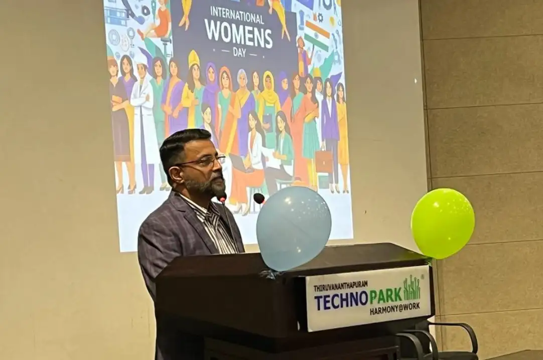 Technopark CEO, Col Sanjeev Nair (Retd) at Woman's Day Celebration