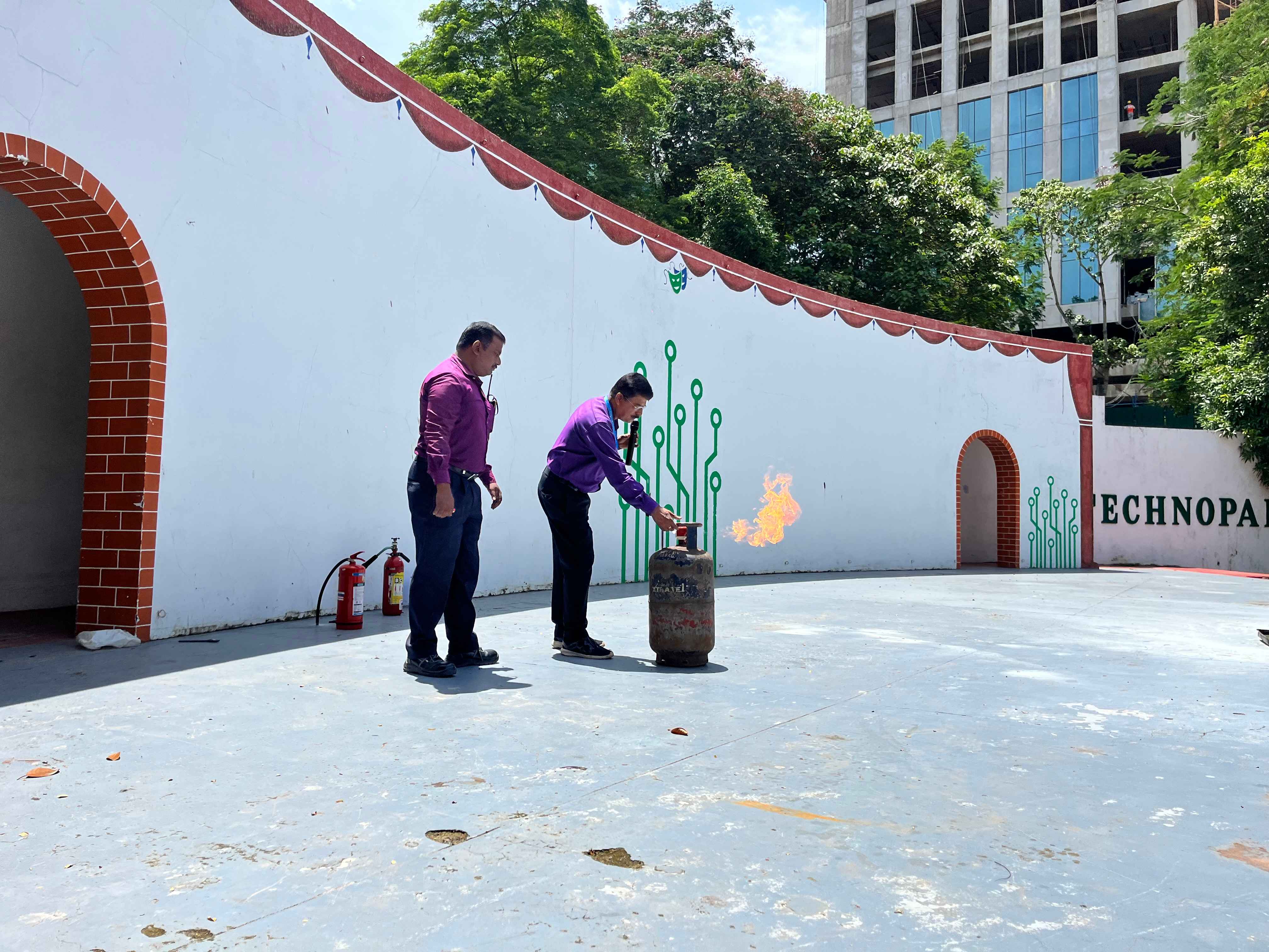 A safety drill.