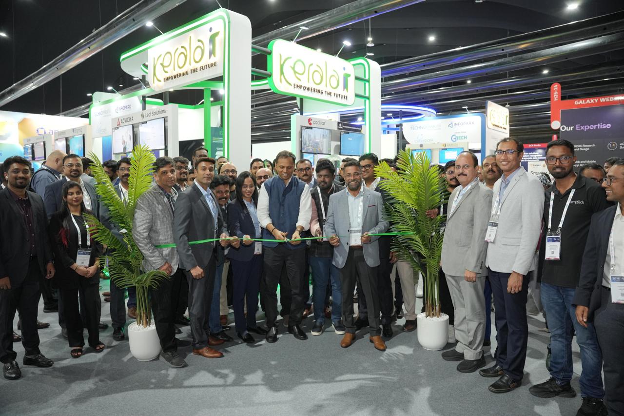 Col Sanjeev Nair (Retd), CEO Technopark, at the Kerala IT Pavilion inauguration at GITEX Global 2025.
