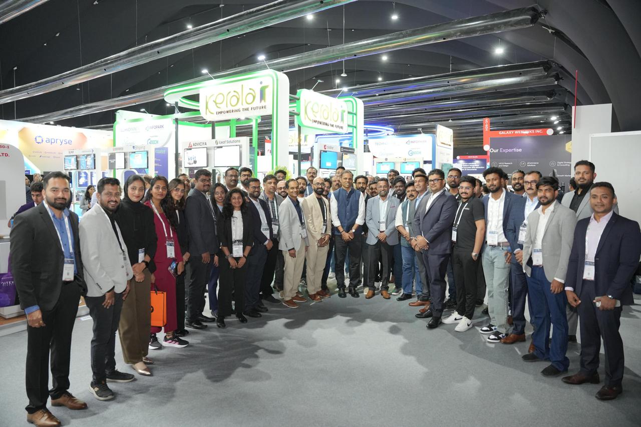 The proud Kerala IT team at GITEX Global 2025.
