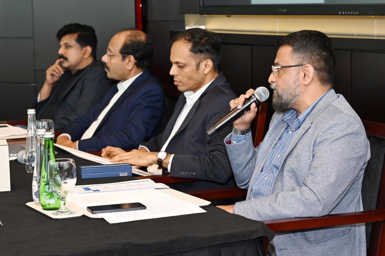 Col Sanjeev Nair (Retd), CEO Technopark, speaking at the roundtable.