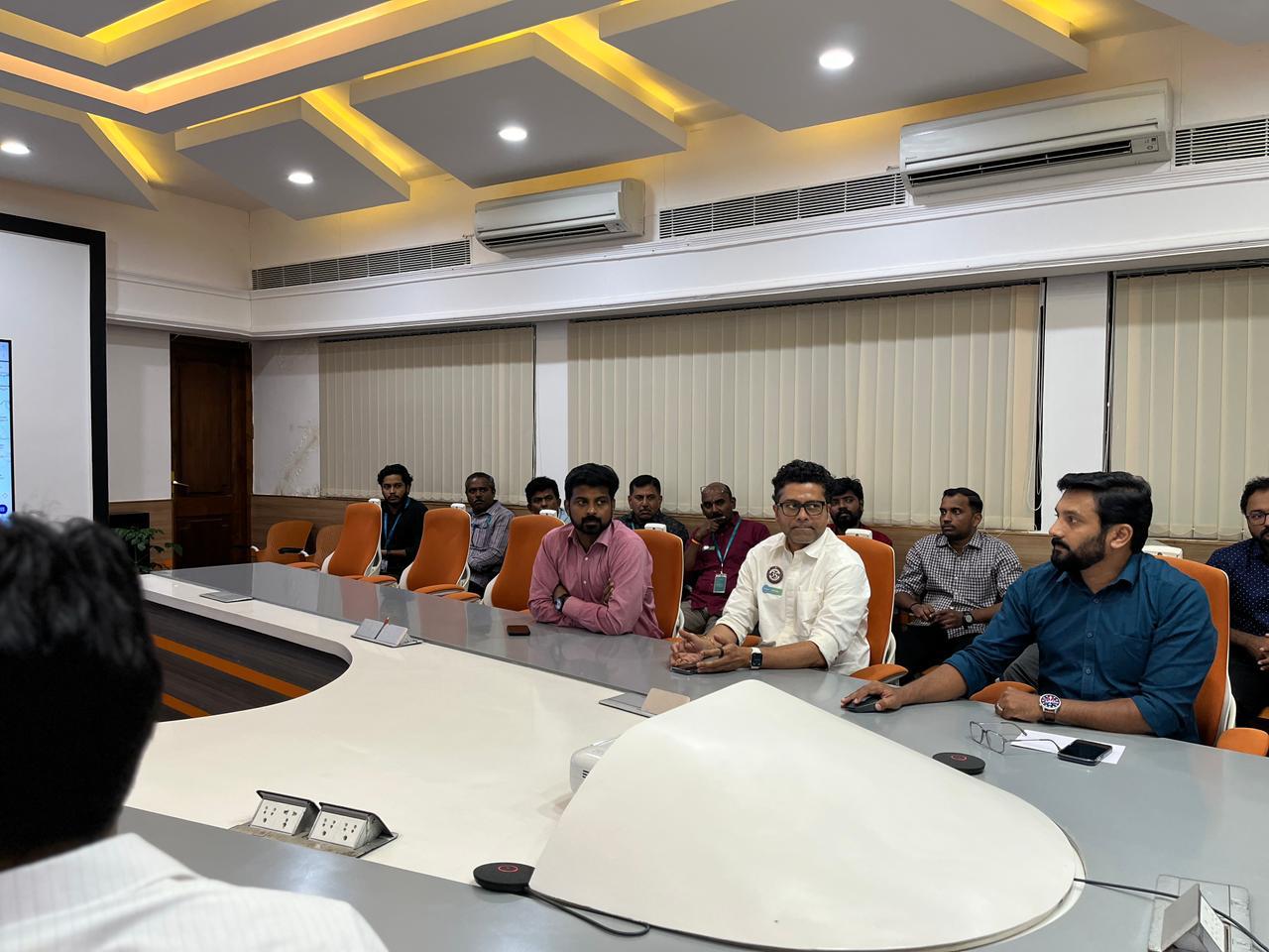 Chief Technical Officer Shri Madhavan Praveen and Shri Azeeb A. K., Assistant Vice President (IT), outlined the digital features and operational benefits of the new security system