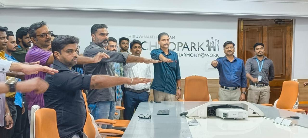 Technopark officers and employees gathered at Park Centre to observe National Voters’ Day on January 25, 2026