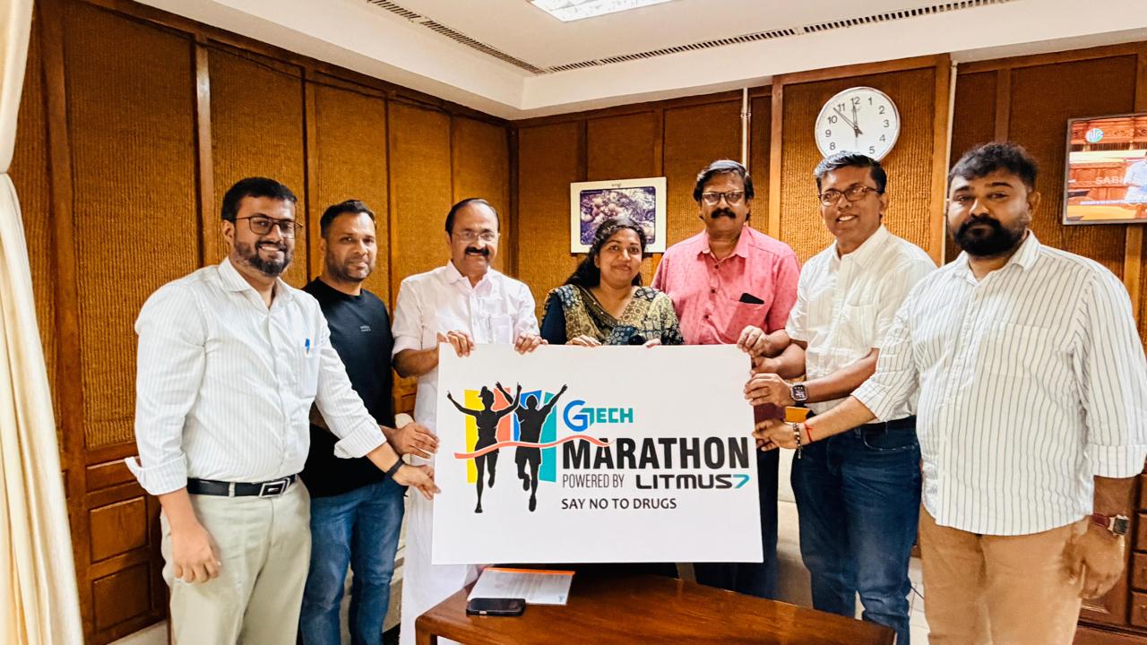 The official logo of GTECH Kerala Marathon 2025 was unveiled by Shri V Abdurahiman, Hon. Minister for Sports, Government of Kerala, marking the start of Kerala’s largest marathon on February 9, 2025, in Trivandrum.