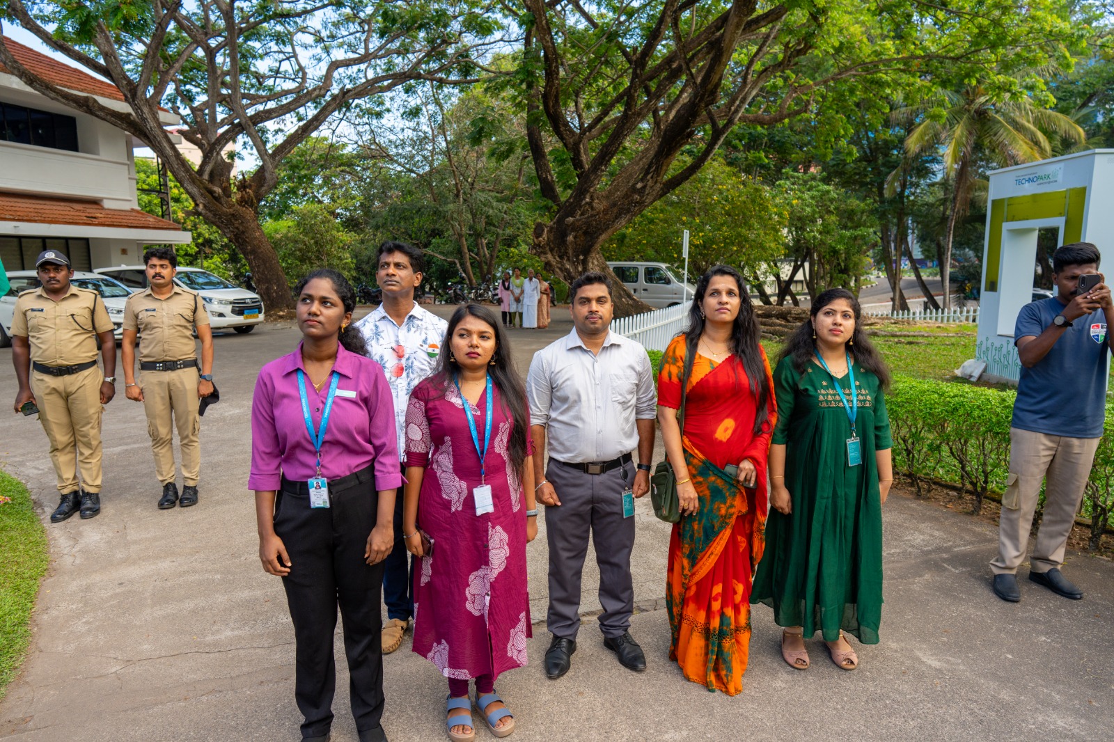 Technopark staff and families come together to celebrate the ideals that define India
