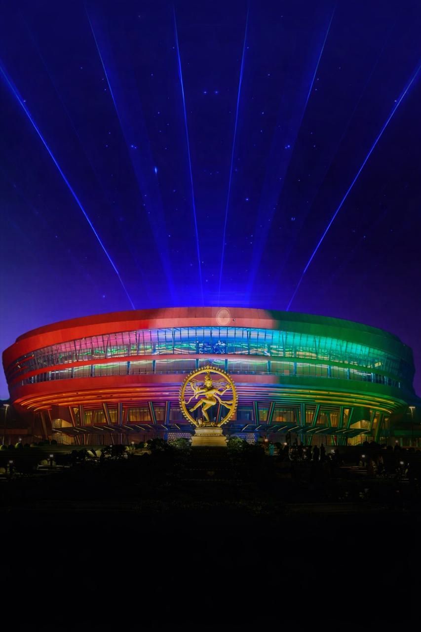 Kerala IT Stall at Hall 5 – Governance Arena draws attention from visitors during the India AI Impact Summit 2026 at Bharat Mandapam, New Delhi