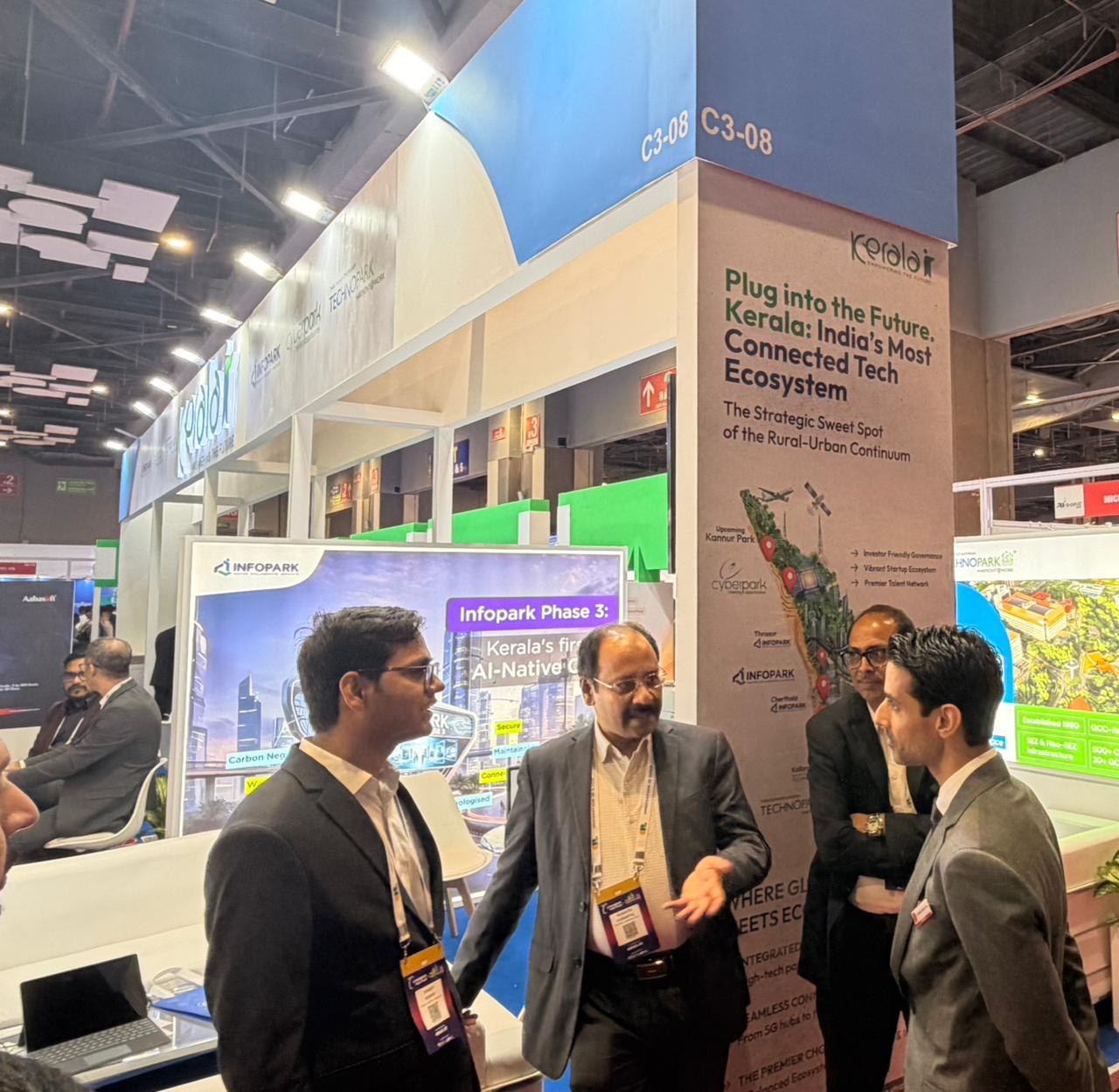As the Official State Partner, the Kerala IT Pavilion (Hall 03, Booth C3-08) at Bharat Mandapam, New Delhi, from March 23–25, 2026, exemplified innovation, collaboration, and opportunity