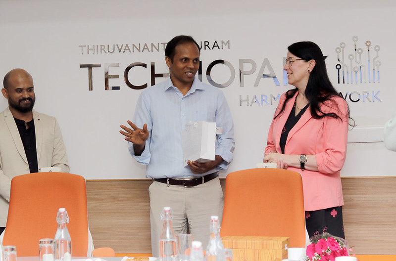 H.E. Ms. Marje Luup, Ambassador of Estonia Discussion with Special Secretary, Department of Electronics & IT, Government of Kerala