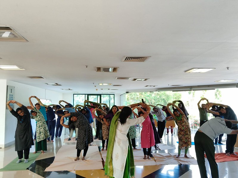 Yoga day session at phase 5